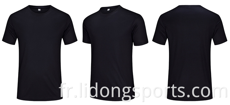 Sublimation Blanks Tshirts 100% Polyester T-shirt avec logo pour les hommes Femmes Kids Custom Logo Imprimé en vrac blanc Tshirt
